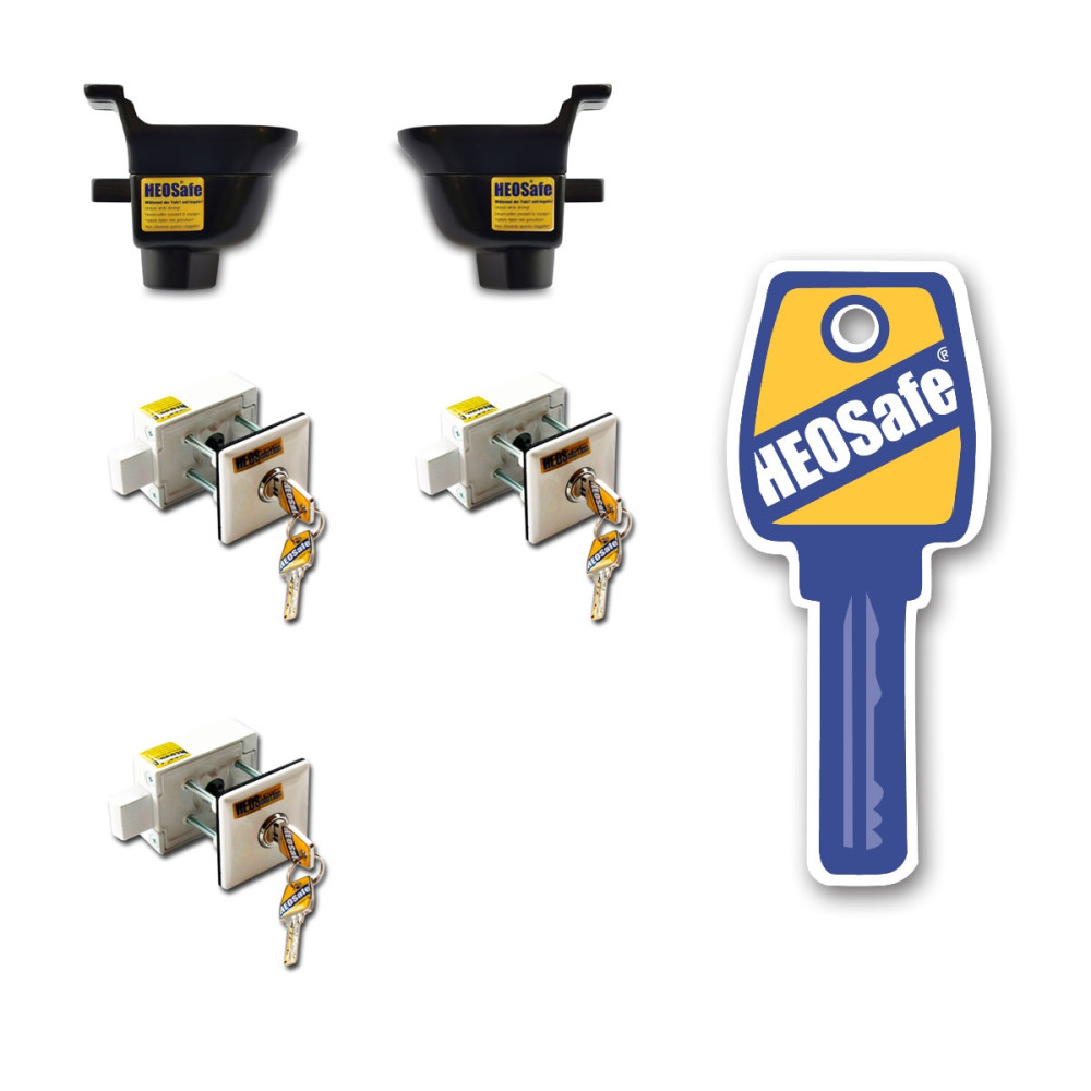 HEOSafe Sloten Set Ford Transit Zwart >2014 5st.