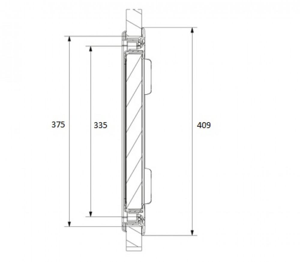 Dometic Serviceluik SK4 37.5x30.5cm Wit