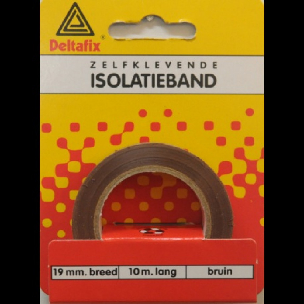 Deltafix Isolatieband Op Kaart 10mtrx19mm Bruin