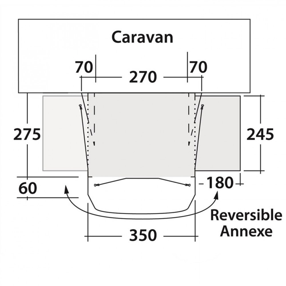 Outwell Caravanvoortent Reed 350SA