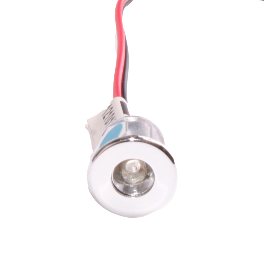 Inbouwspot Mini Chroom 18mm Blauw Licht