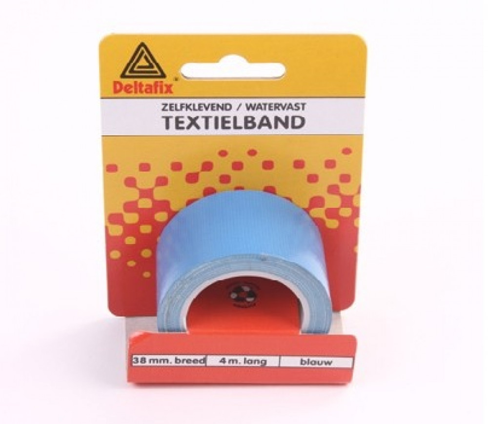Deltafix Textielband HQ+ 4mx38mm Blauw