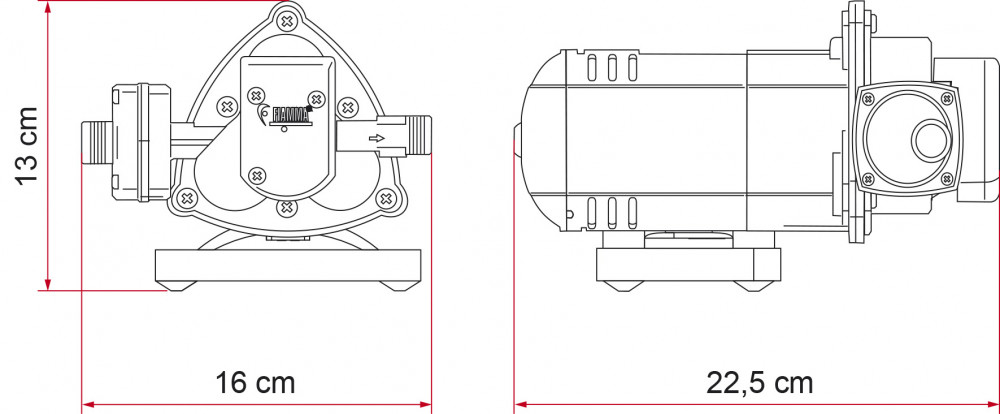 Fiamma Zelfaanzuigende Waterpomp Aqua 8 12V-7L