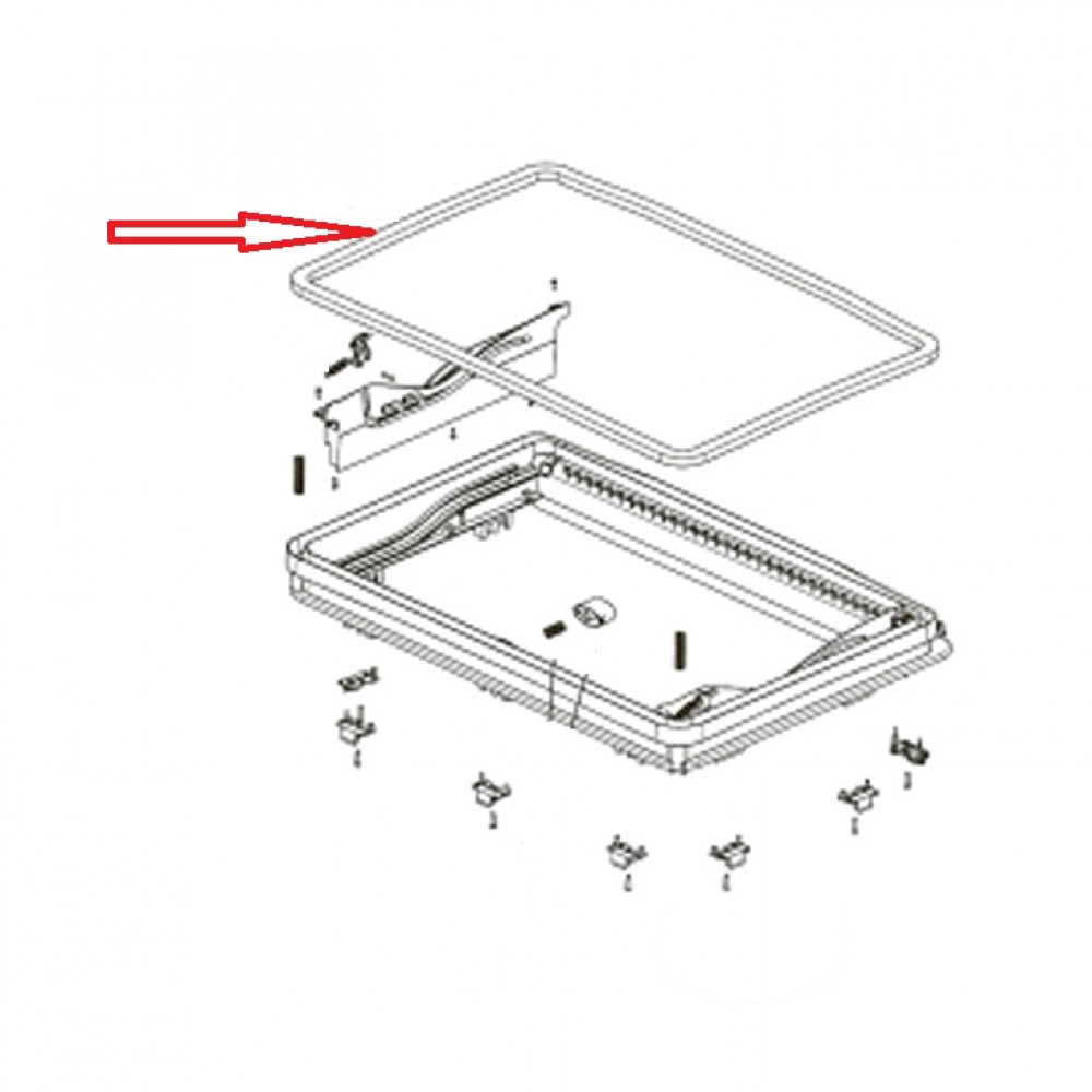 Dometic Midi Heki Afdichtrubber 2,3 mtr