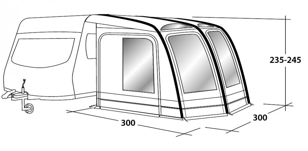 Outwell Caravanvoortent Mirage 300SA