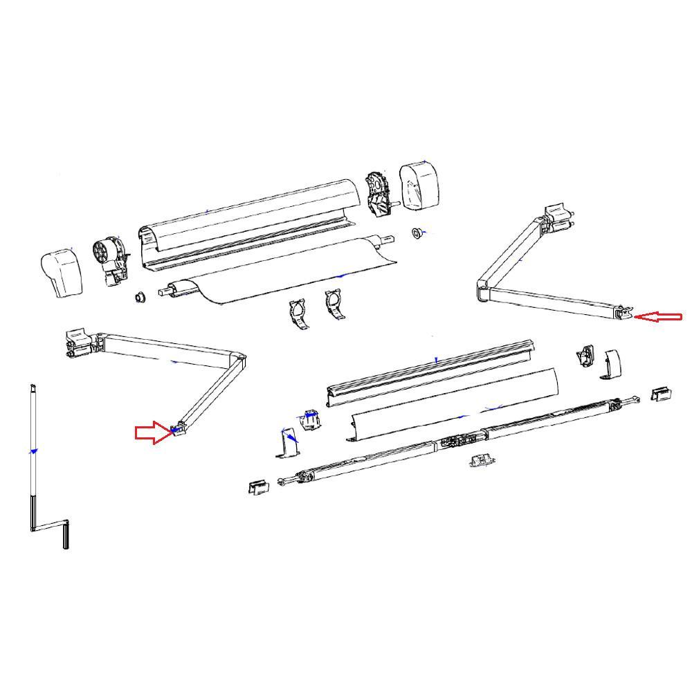 Thule Connection Lead Rail LH+RH 5002/5102