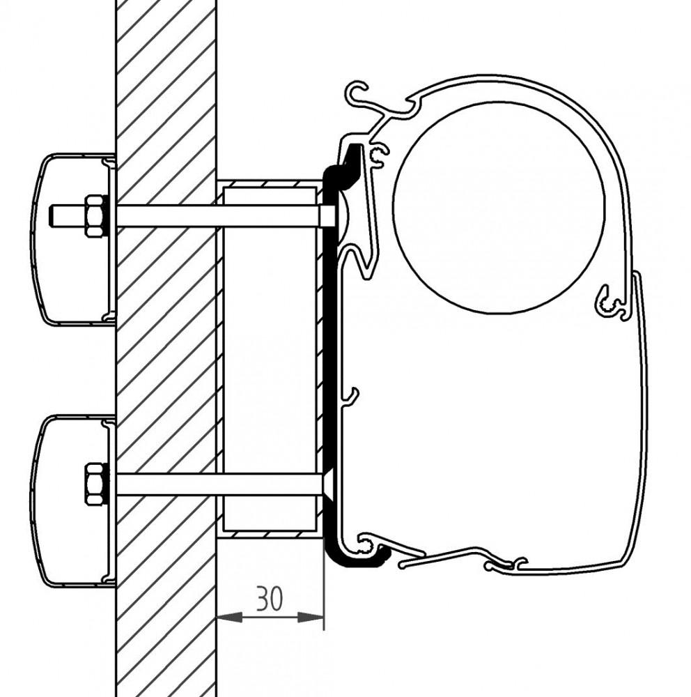 Thule Eden/Allegro/Trigano Adapter >2010
