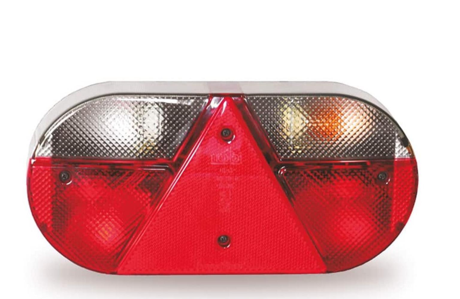 Jokon Achterlicht L621 Rem/ Knipper/ Kenteken/ Mist/ Achteruitrij/ Driehoek Reflector Opbouw Rechts