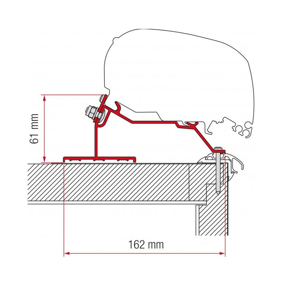 Fiamma Caravan Roof Adapter 450 F65/F80
