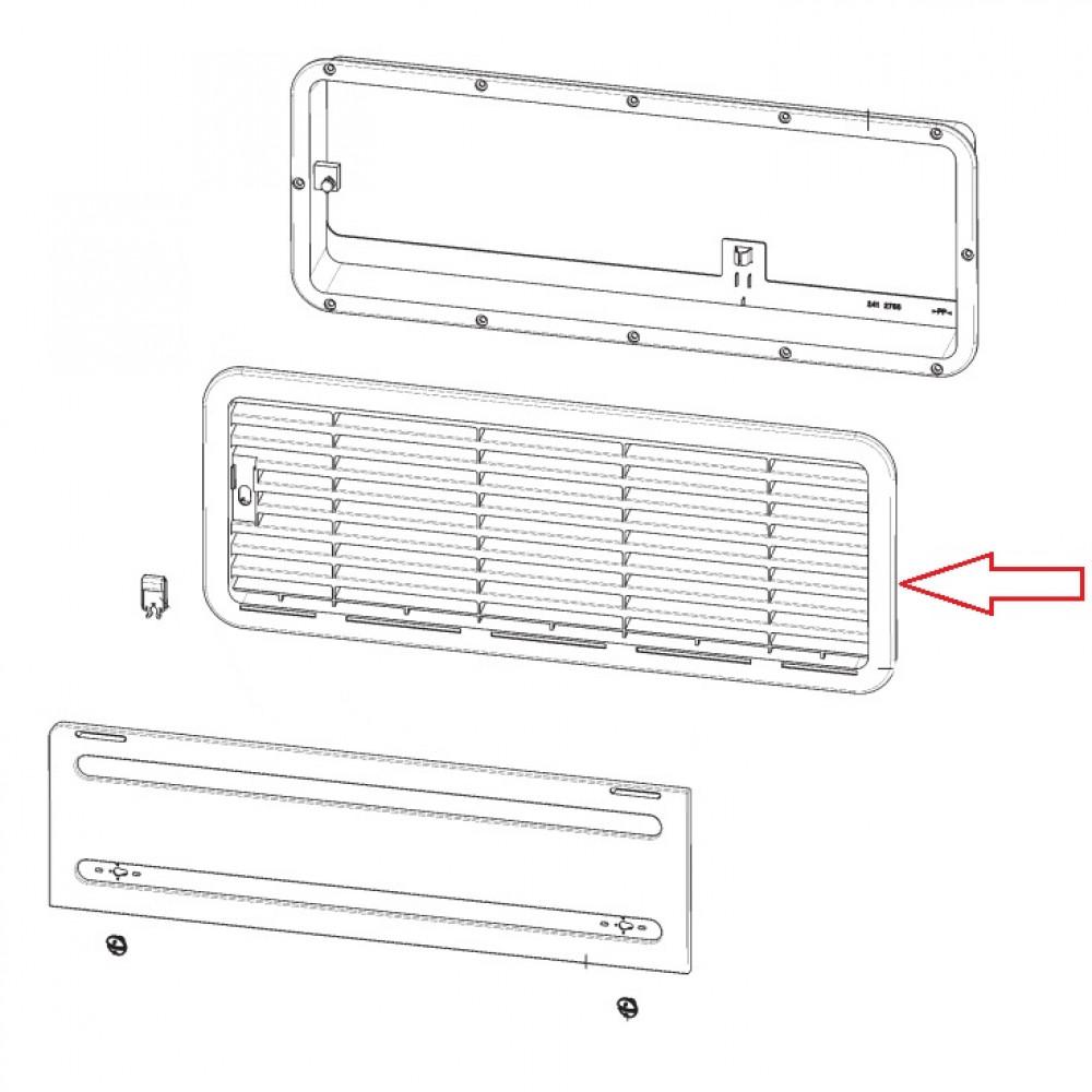 Dometic LS200 Luchtafvoerrooster Bodem Fiat Bianco