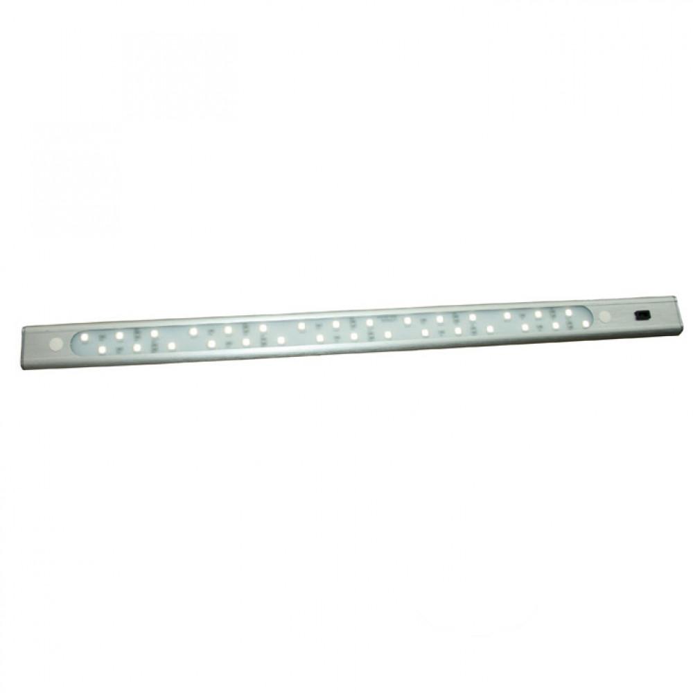 30 LED Bar 50cm alu, Wit 4100K,  sensor schak.