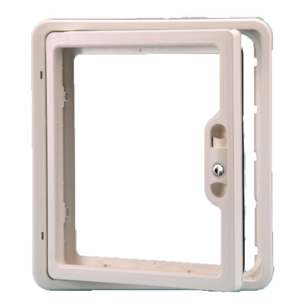 Thetford Flush Door 3 35x30cm Lichtgrijs-76 zonder Slot/Cilinder