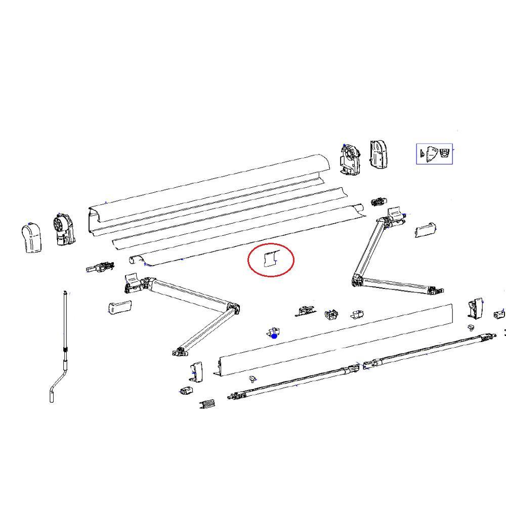 Thule 4900 Roller Tube Spring Support