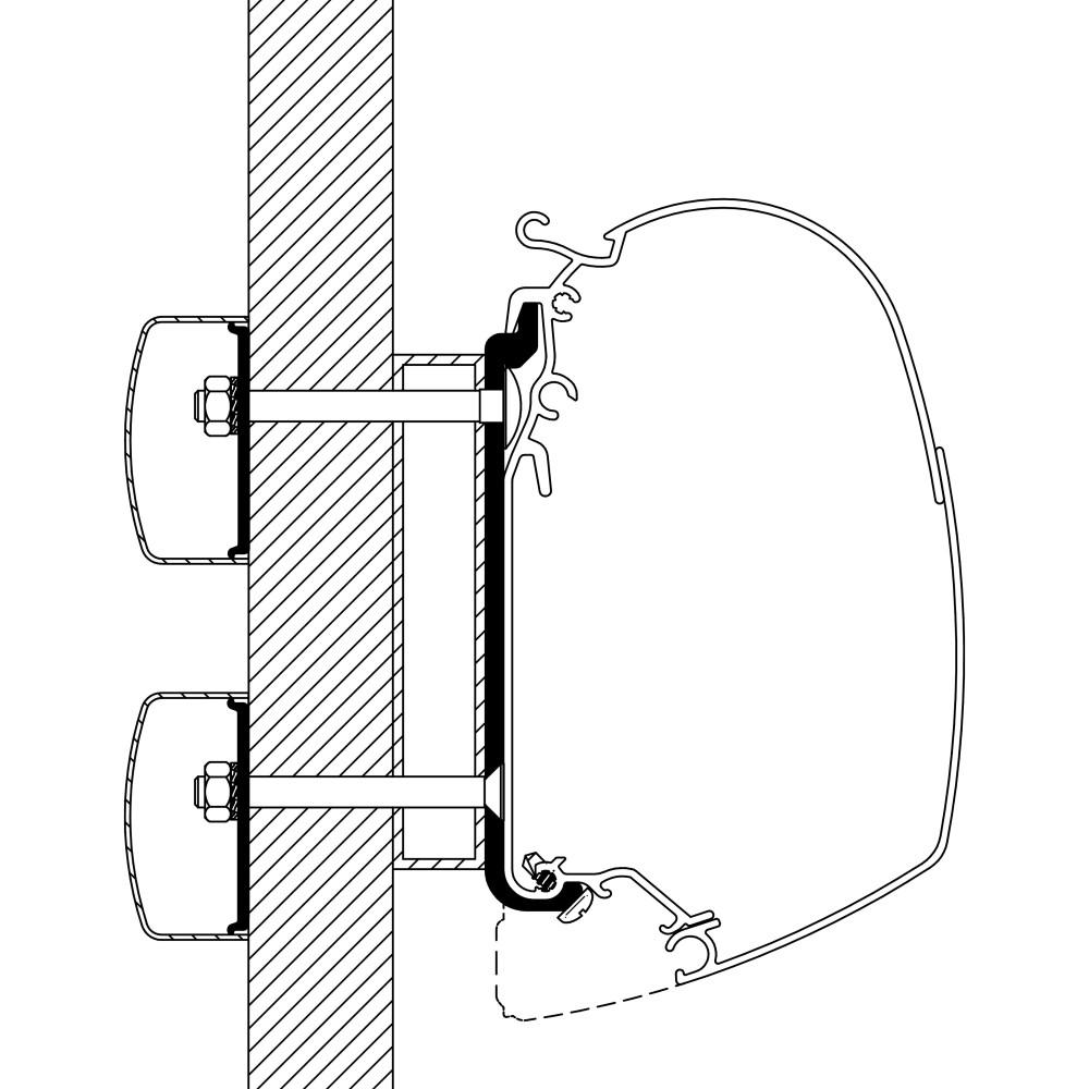 Thule Dethleffs Globebus Adapter 5200 400