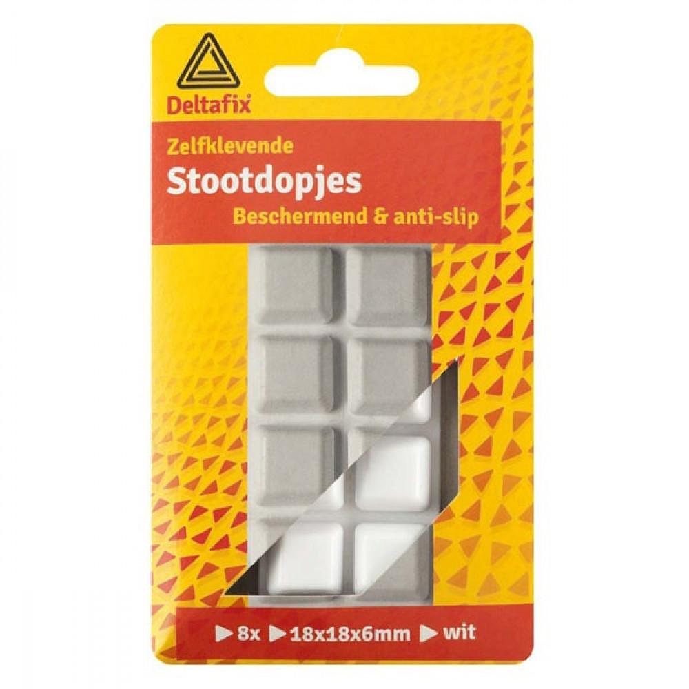 Stootdopjes 18x18mm Wit set 8st