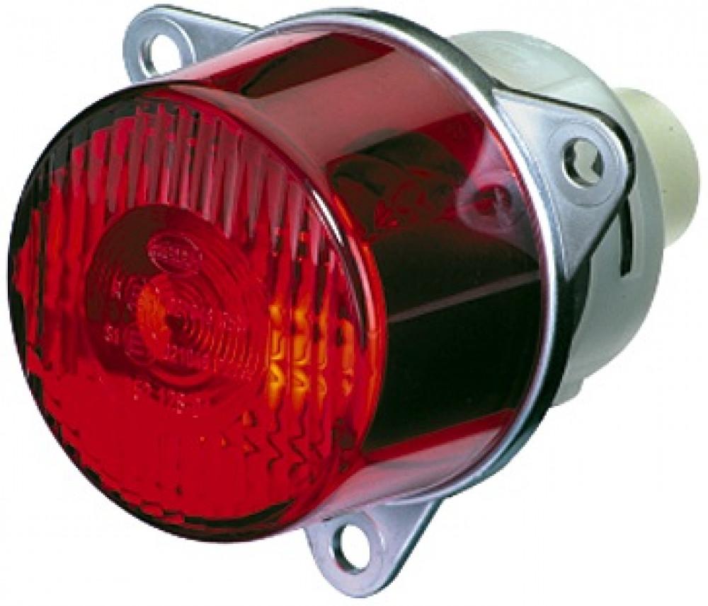 Hella Remlicht/Achterlicht Rond Rood 12/24V