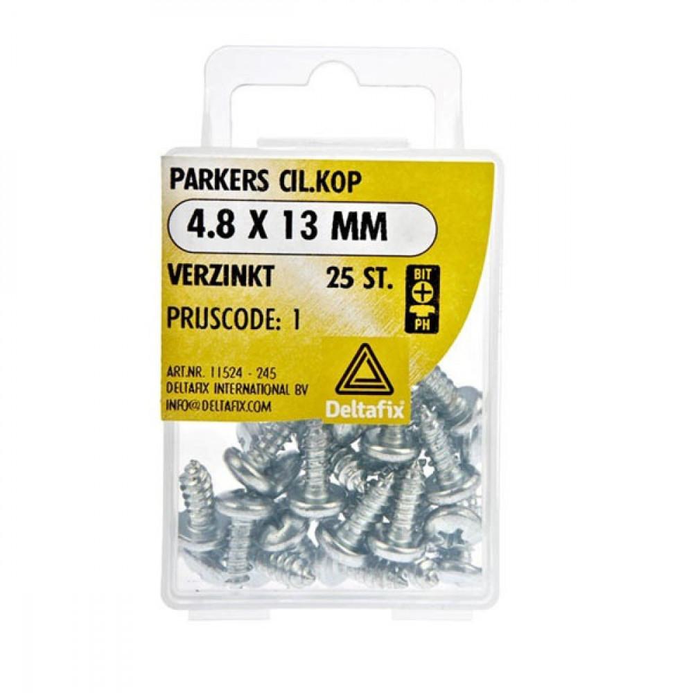 Deltafix Parker CK Verzinkt 4.8x13mm Set 25st