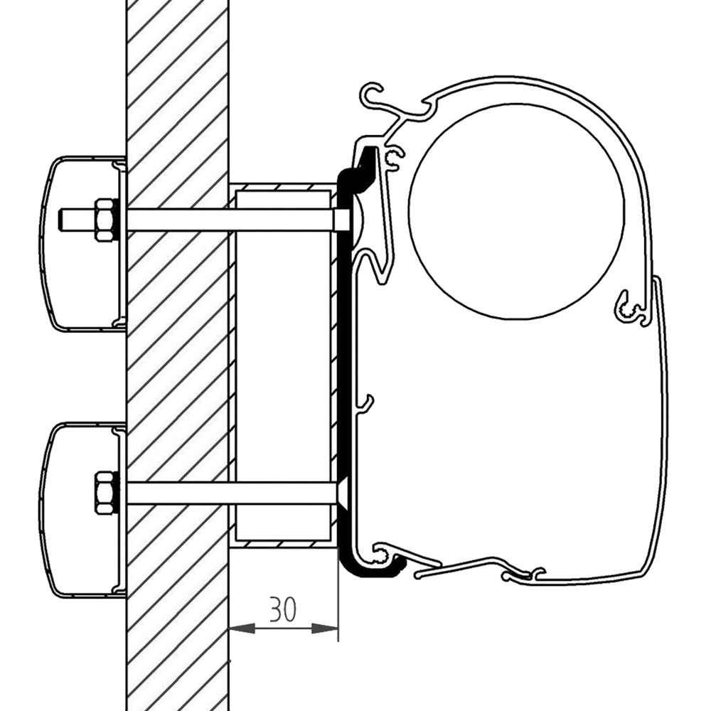 Thule Eden/Allegro/Trigano Adapter >2010