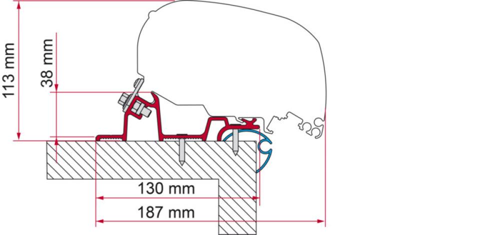Fiamma Caravan Standard Adapter 320 F65/F80