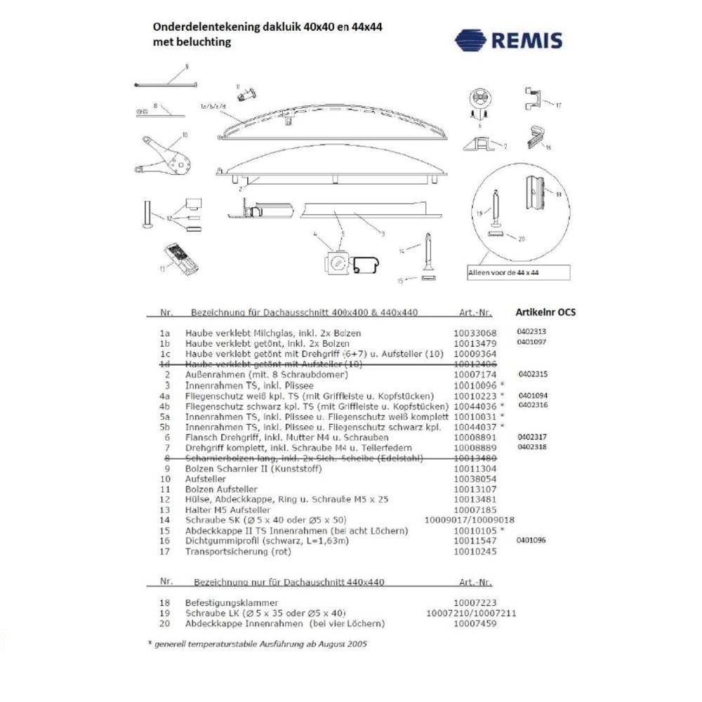 Remitop Vista Draaigreep compleet