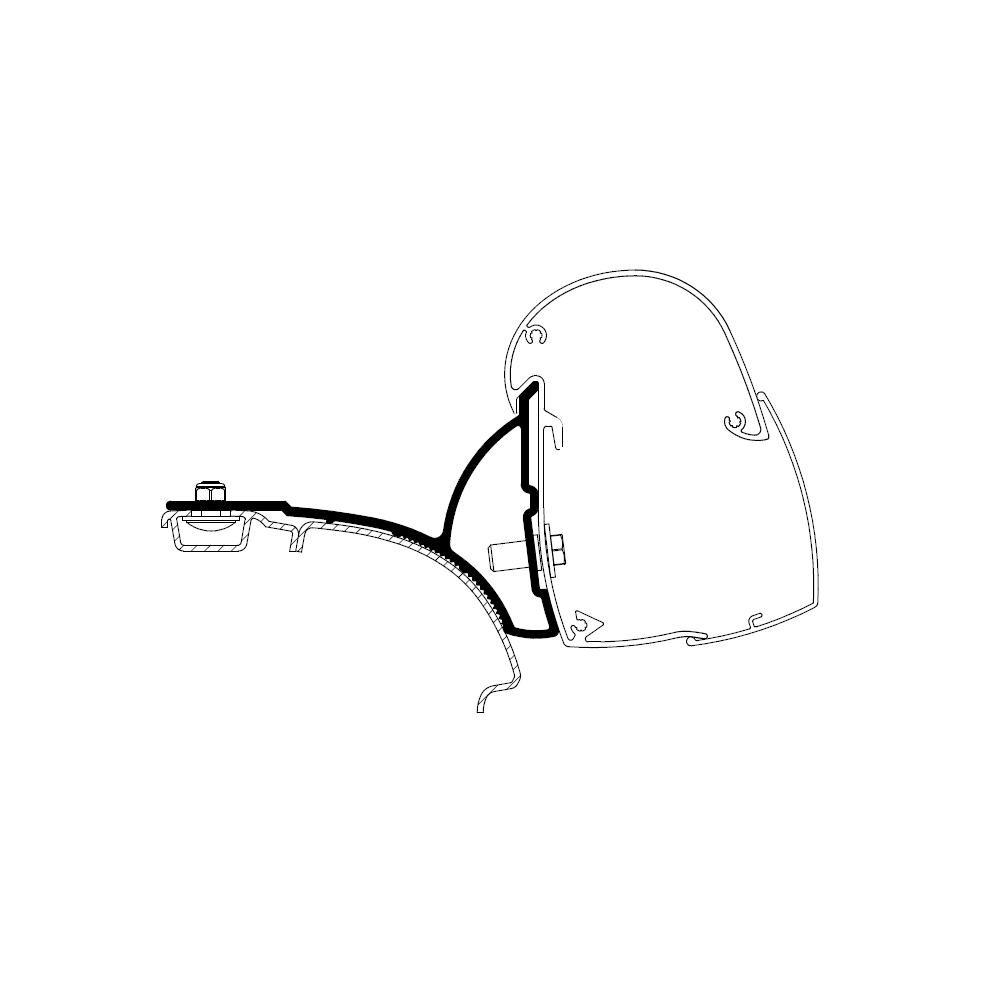 Thule VW T5/T6 Minivan Fixed Roof Rail Adapter 5102