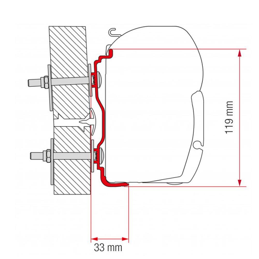 Fiamma Hymer Adapter >2016 500 F45