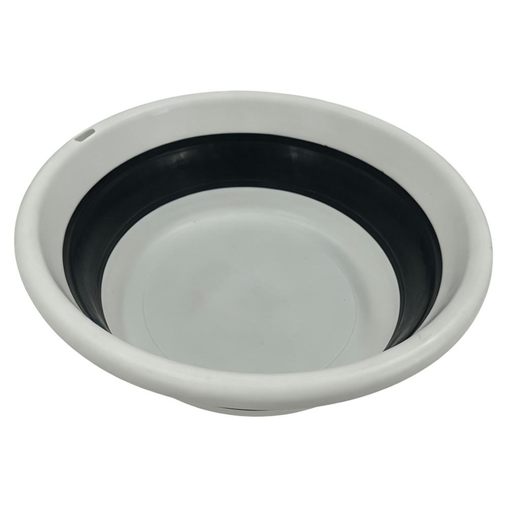 ViaMondo Mand Rond Opvouwbaar Grijs/Wit 4.5L