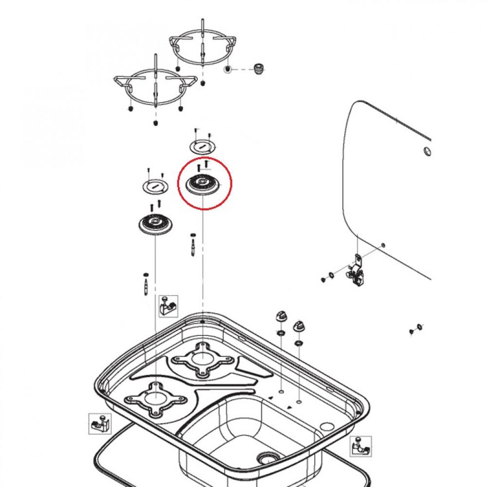 Dometic Burner Top, Screws, 2pcs 4071442737