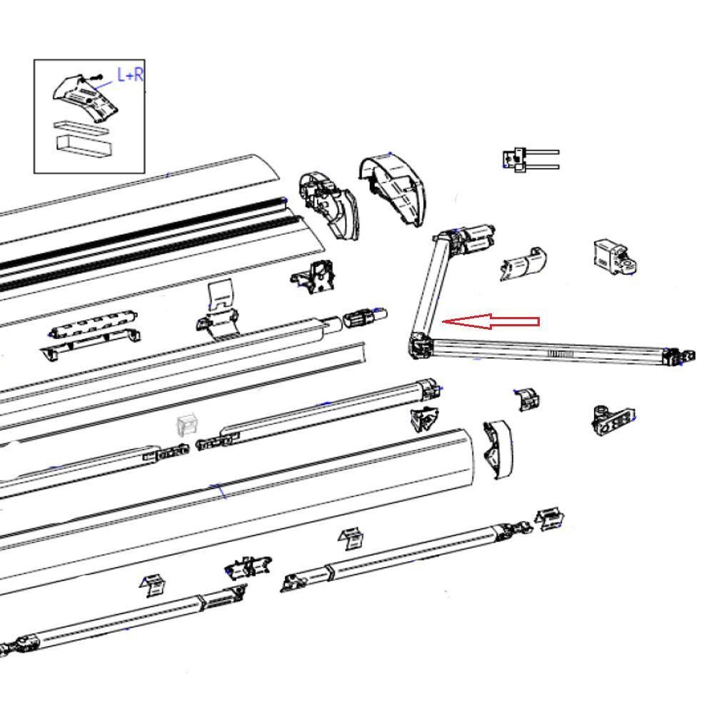 Thule  6300 2,60m Knikarm Rechts