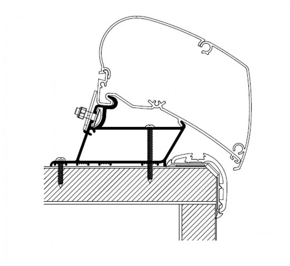 Thule Carthago Malibu/Fendt Adapter >2022 400