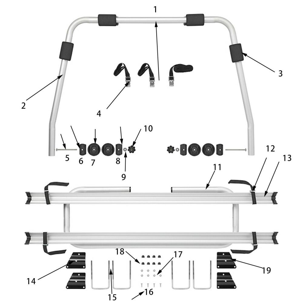 HTD Aluminium Tussenbuis 30mm/26mm