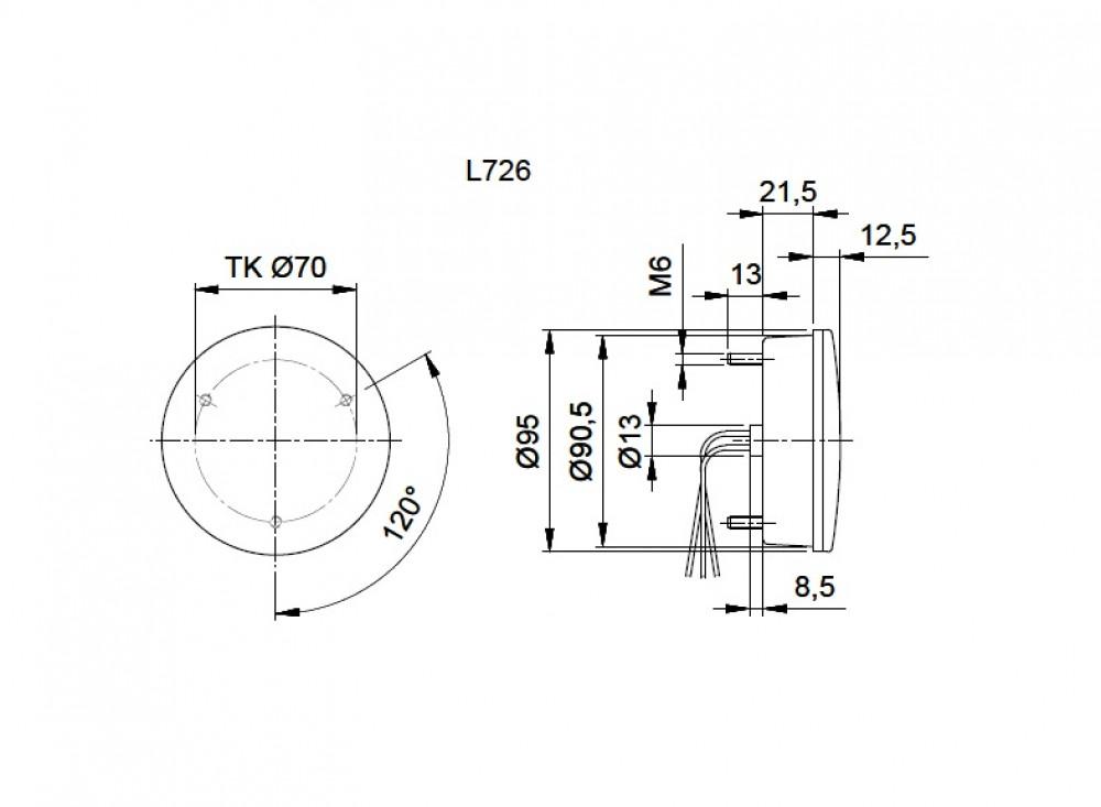 Jokon Mistlicht LED 726 Rond Wit