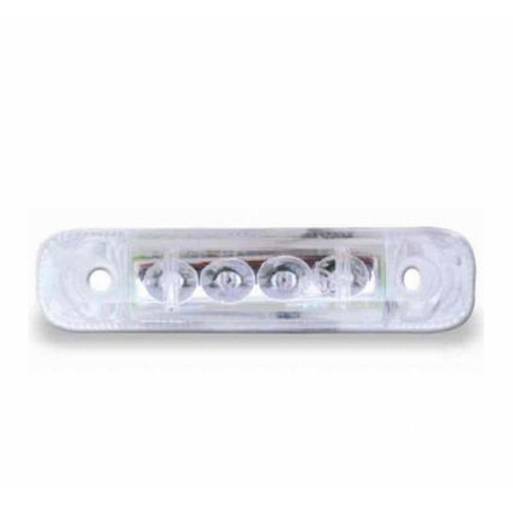 Jokon Markering LED S24-2 Rechthoekig Opbouw Wit met Rode LEDs