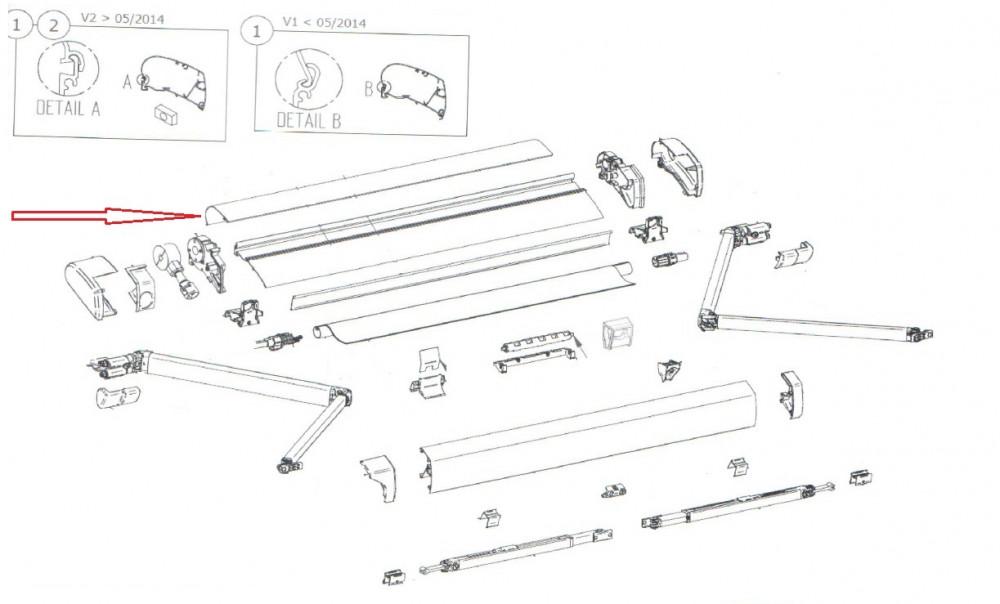 Thule cover housing 6200 3,25m white V2