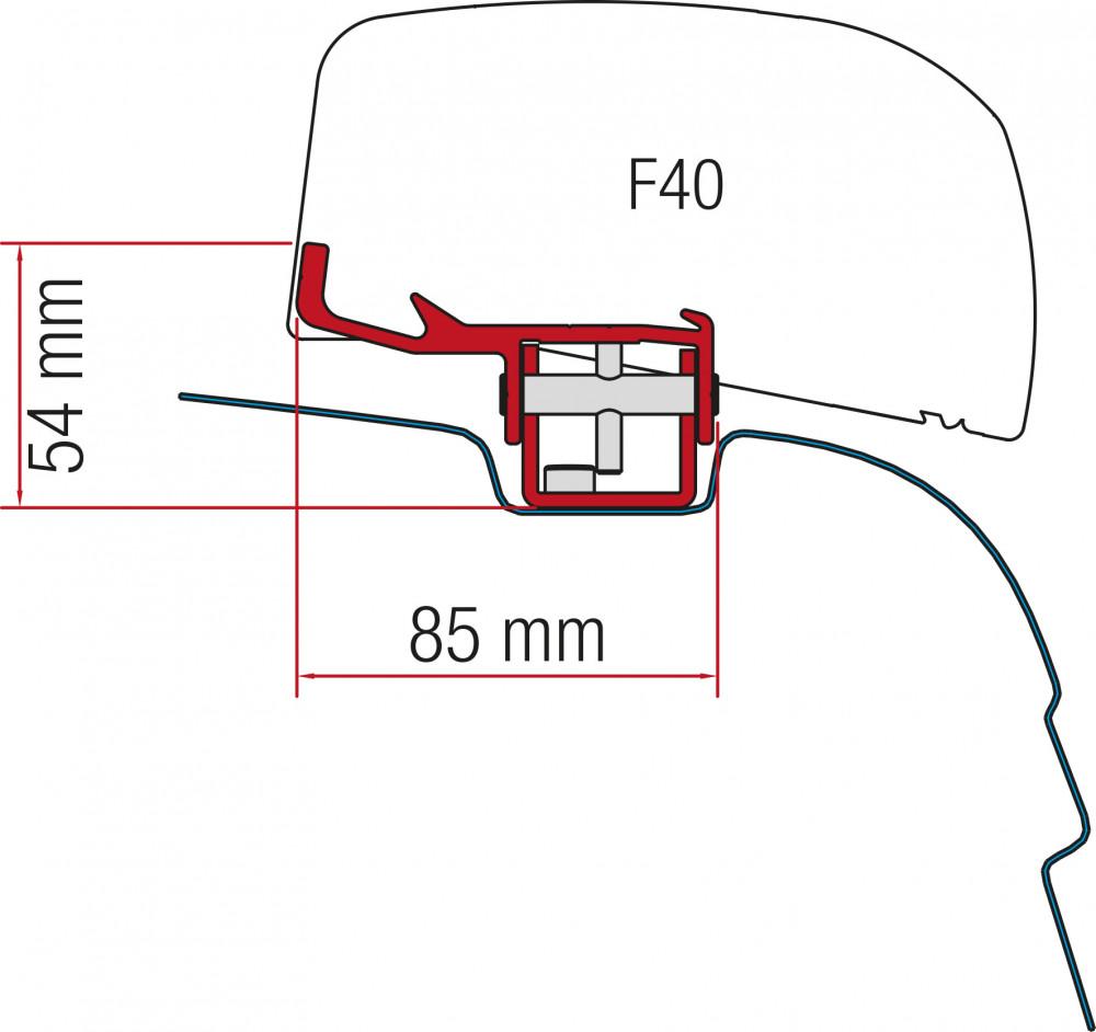Fiamma VW T5/T6 Kit H1-L1/L2 >2003 F40