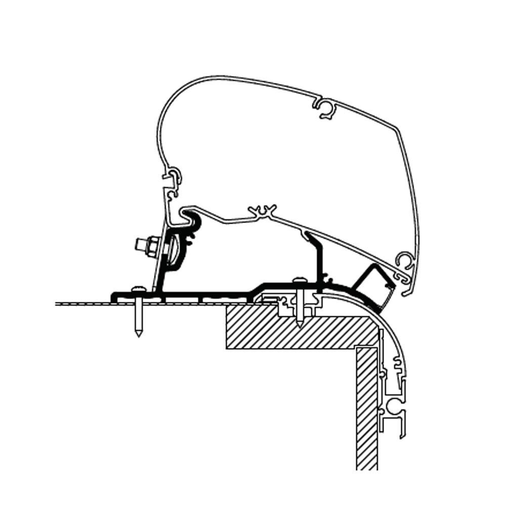 Thule Caravan Roof Top Adapter LED 600