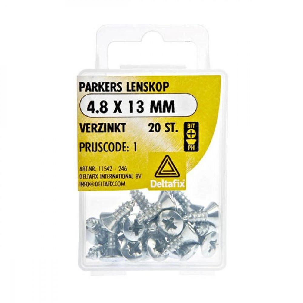 Parkers Lenskop Verzinkt 4.8x13mm 20st