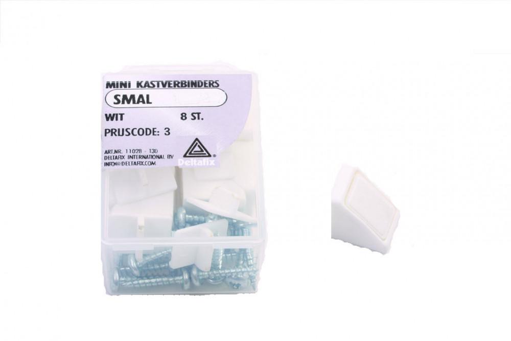 Kastverbinders Mini Wit 8st