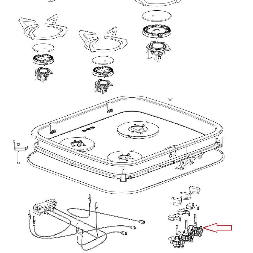 Thetford Hob 330 Triangel Gaskraanregelaar