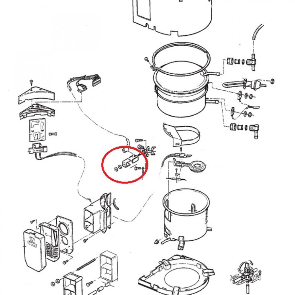 (057)Set U-houders voor magneetspoel.