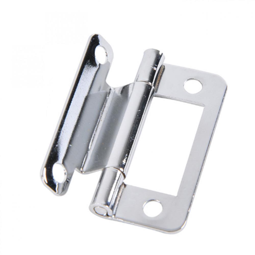 Scharnier geknikt verchroomd 50mm