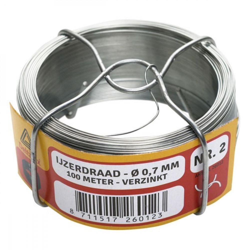 Ijzerdraad no 4 50 Verzinkt