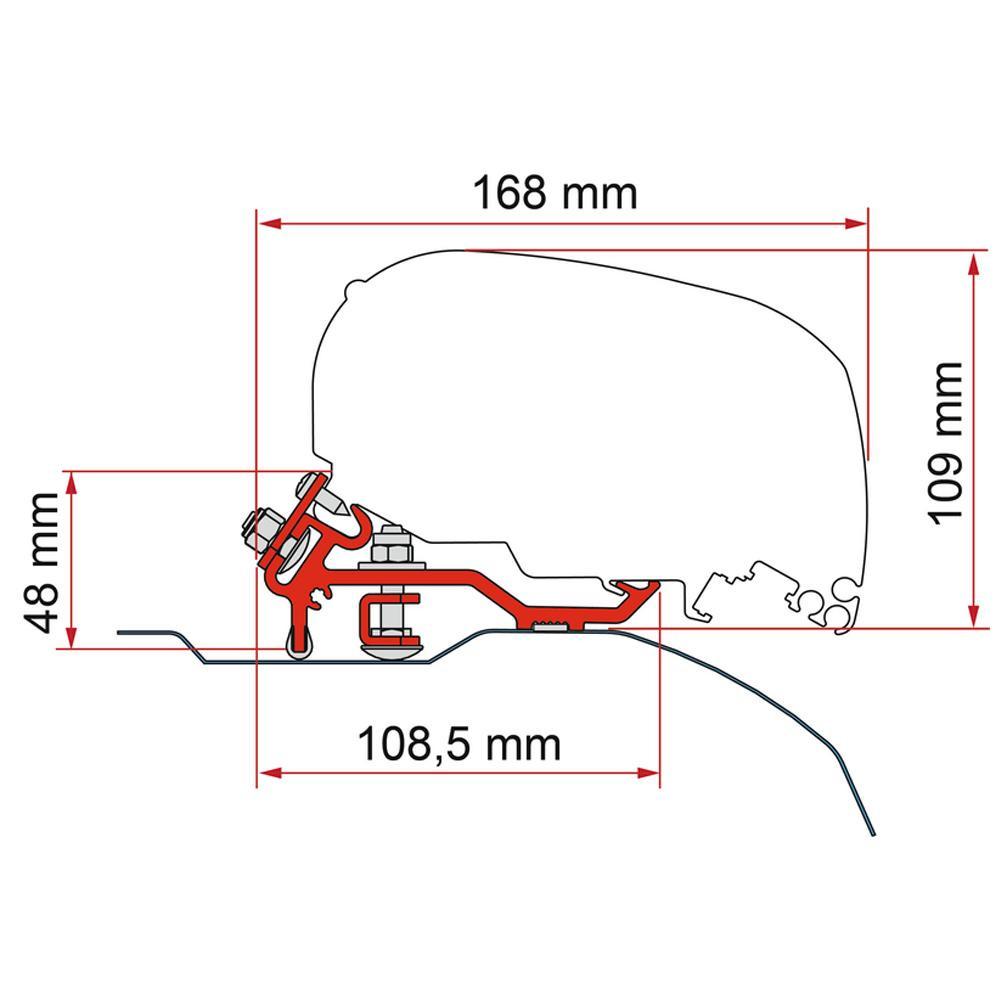Fiamma Ducato/Jumper/Boxer Kit H2-L2/L3 Laag Profiel >2006 F80S