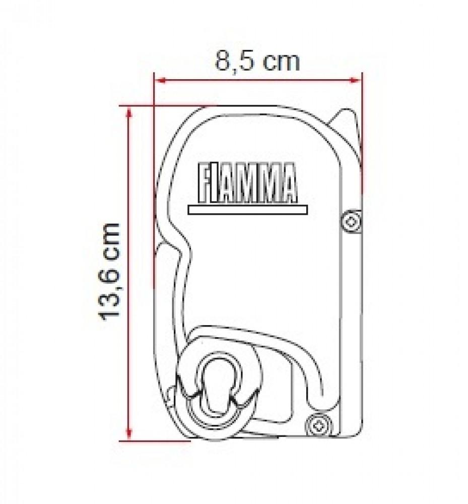 Fiamma F45S 450 Polar White-Royal Grey