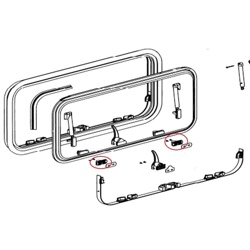 Dometic S7 Raamaantrekker Tegenplaatje