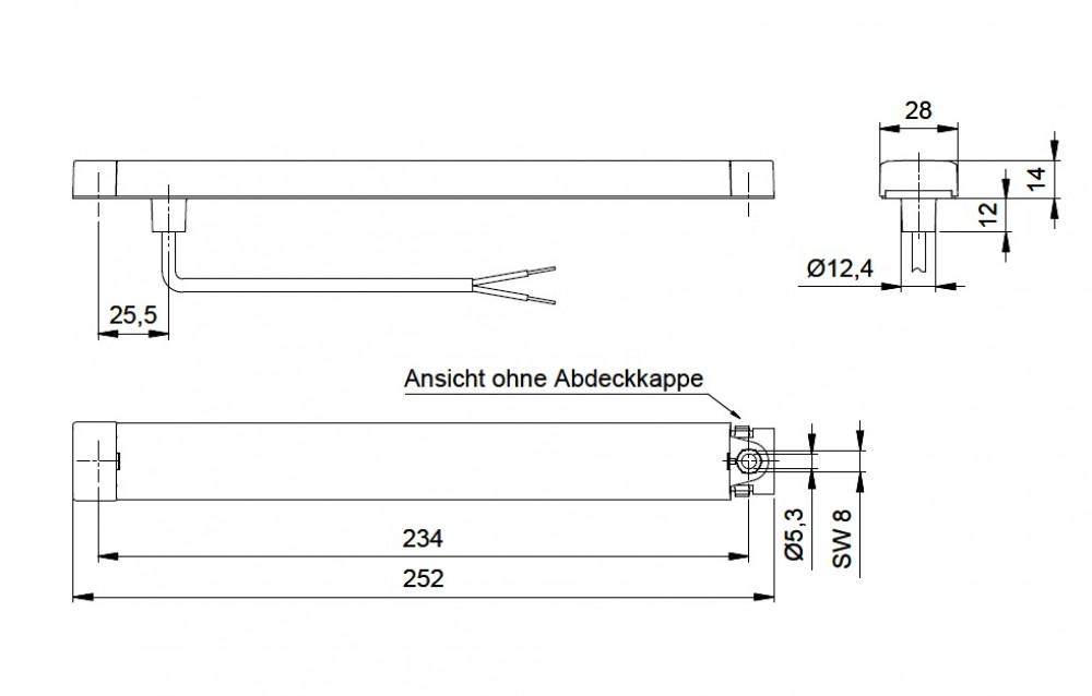 Jokon Reflector LED L250 Langwerpig Rood