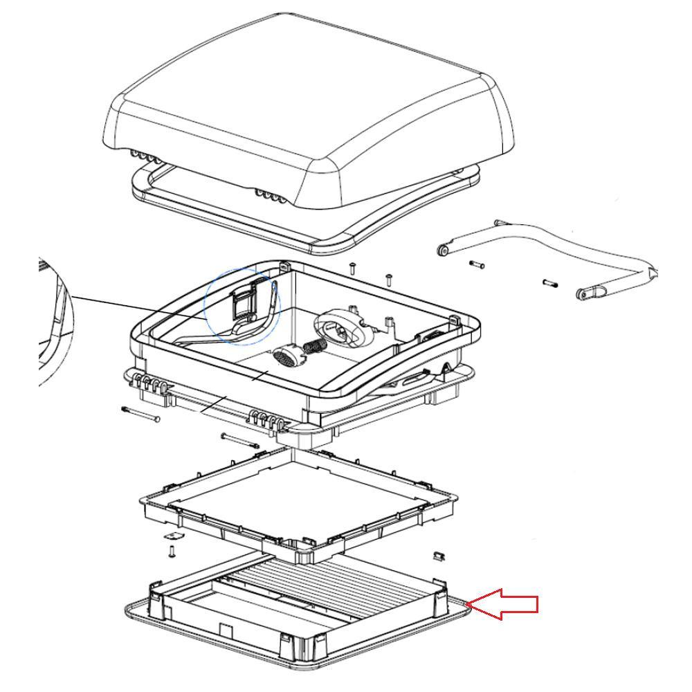 Dometic Micro Heki Binnenkader 23-42 met Hor