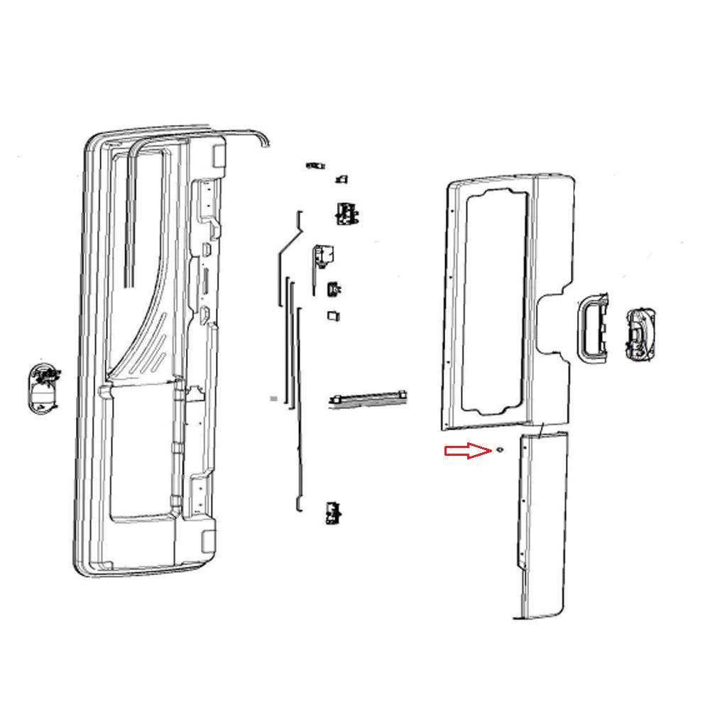Dometic CaraD-RF deur Bevestingsclip