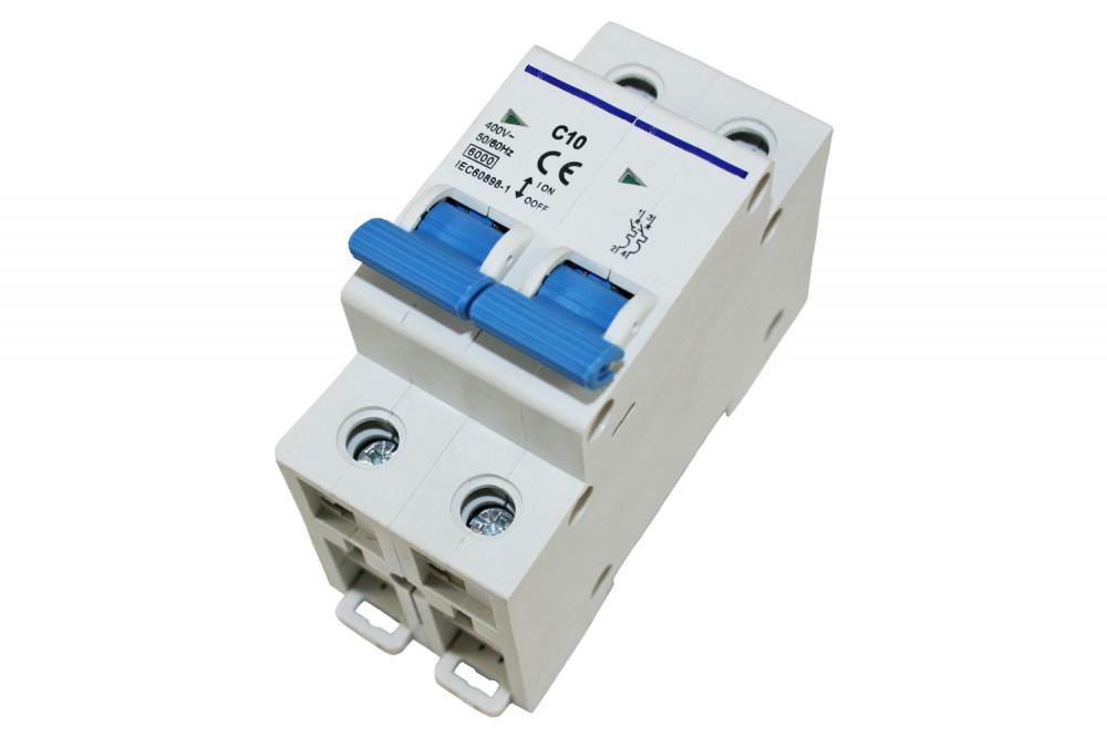 Dubbelpolige Zekeringautomaat C10A