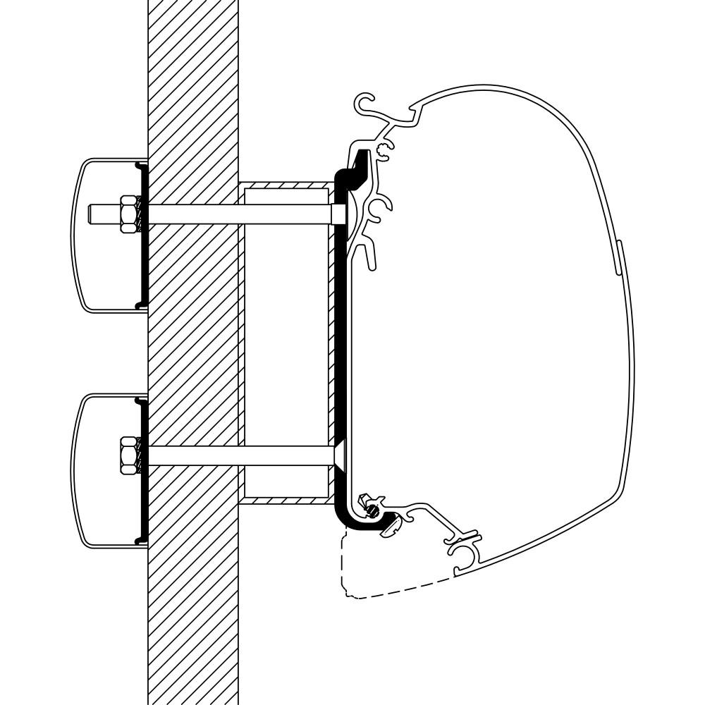 Thule Eden/Allegro/Trigano Adapter >2010